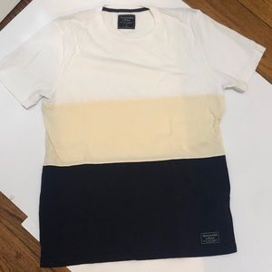 Abercrombie & Fitch S/S Color block Cotton Tee Men’s Medium